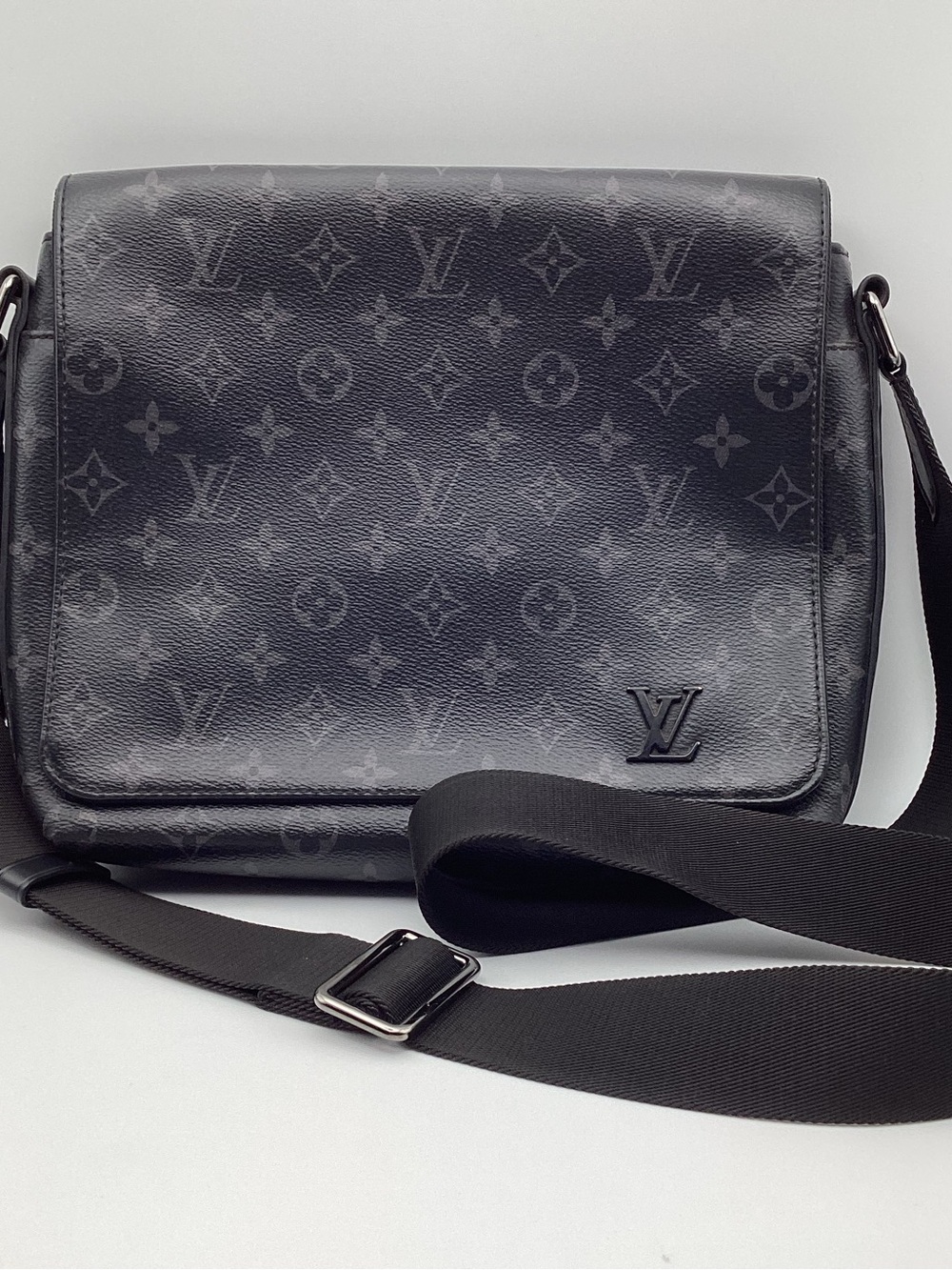 Louis Vuitton Black Monogram Messenger Crossbody Bag
